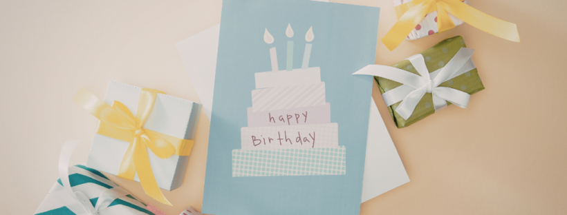 Birthday card with presents